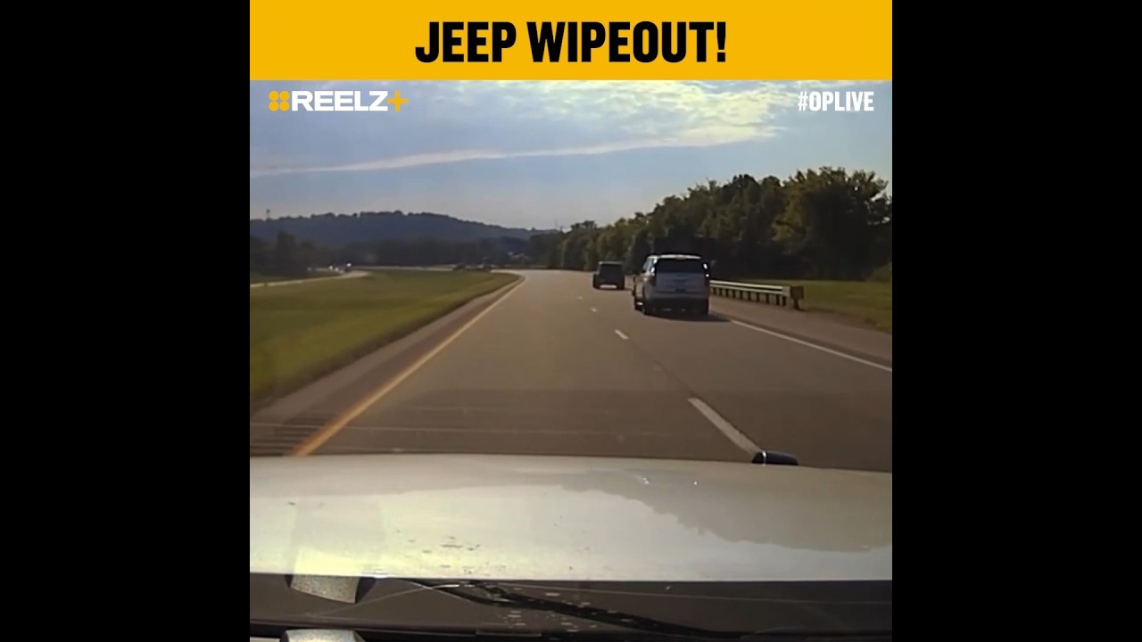 Jeep Wrangler перевернулся после безумной полицейской погони