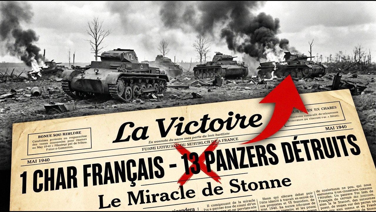 1 Char Français A Détruit 13 Panzers d'Hitler SEUL — Personne Ne Vous L'a Dit