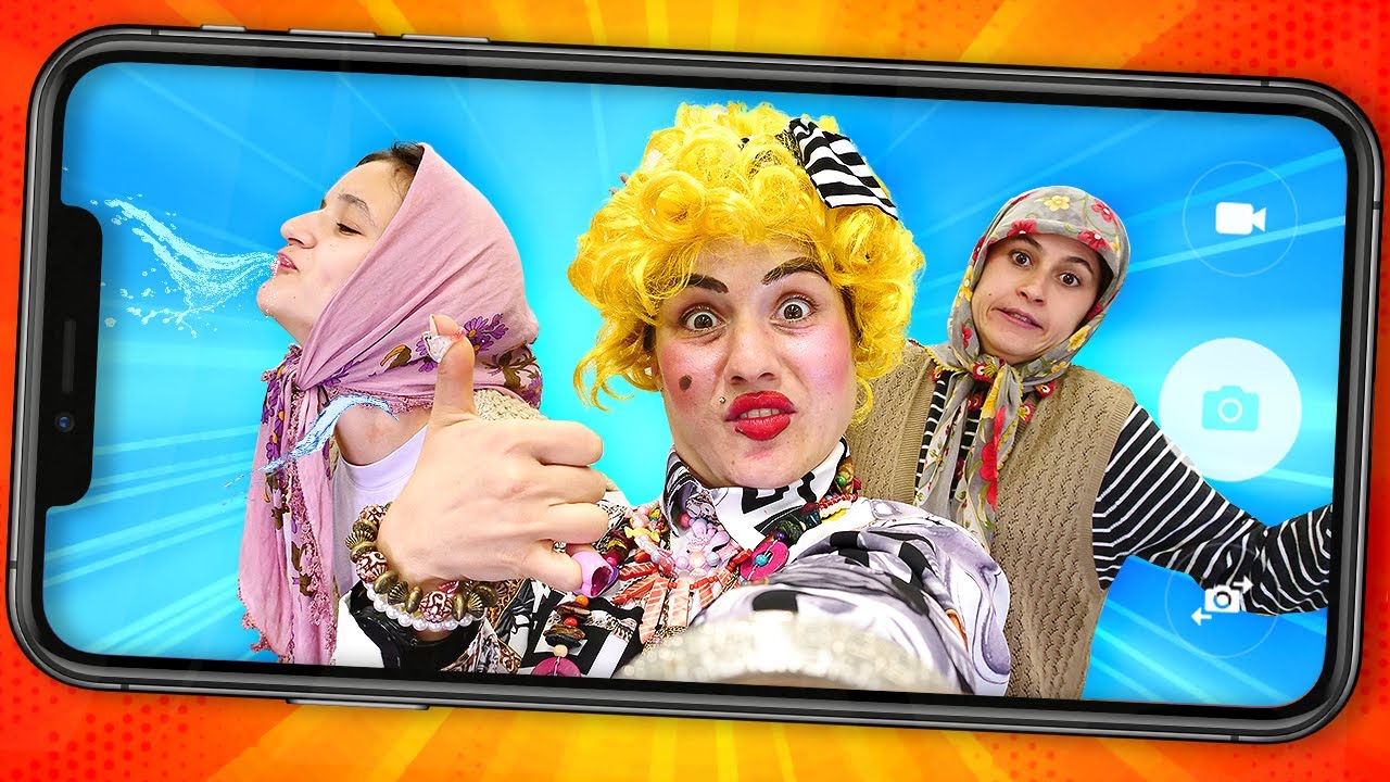 Komik videolar. Fındık ailesi Mukaddes'in takipçileri için şov yapıyor. Eğlenceli challenge