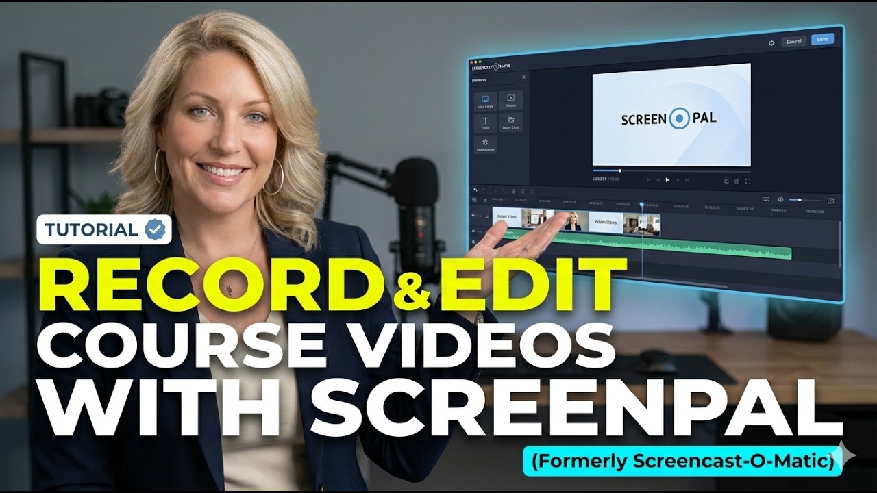 [tutorial] RECORD & EDIT VIDEOS FOR YOUR COURSES USING SCREENPAL (PREVIOUSLY SCREENCAST-O-MATIC)