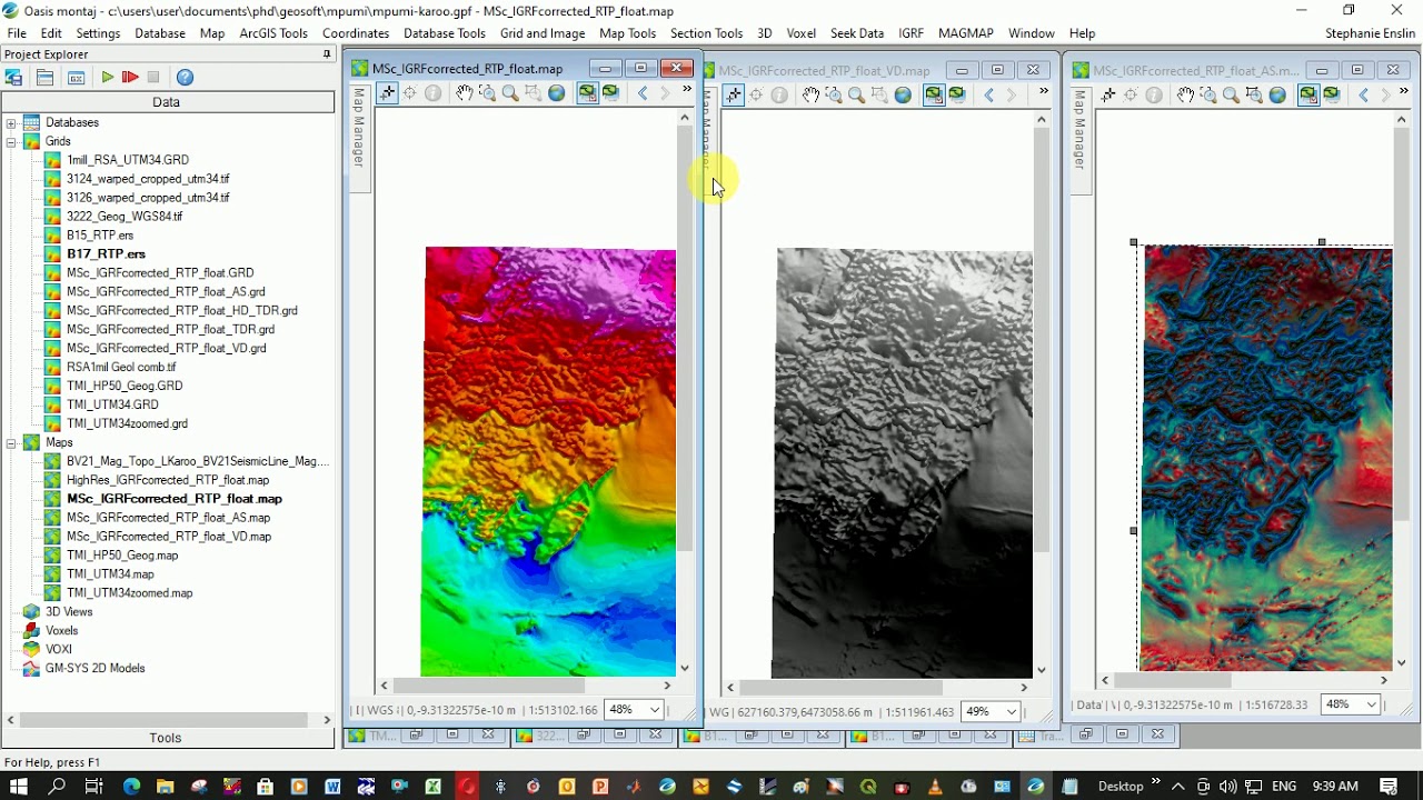 Geosoft - Ternary Images of Mag Data