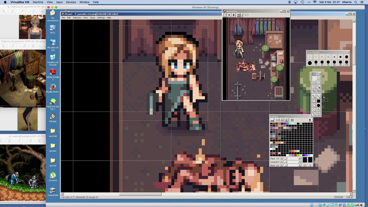 PIXEL ART TIME LAPSE #157 - Parasite Eve
