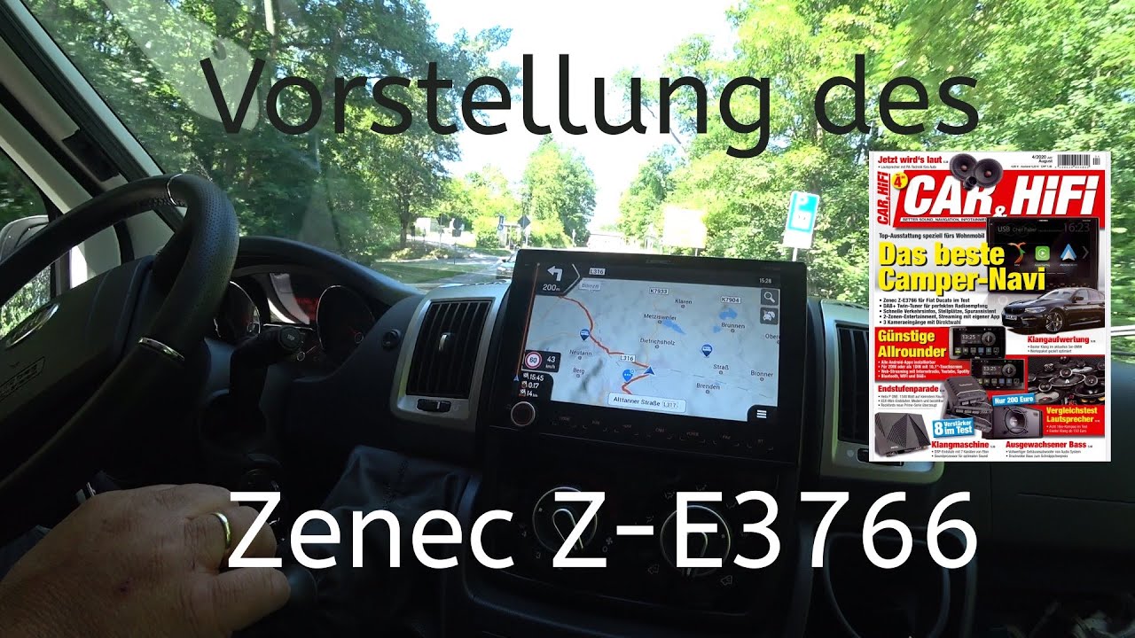 Das Camper Navi, das Zenec Z-E3766, wir stellen unser neues Radio/Navi vor