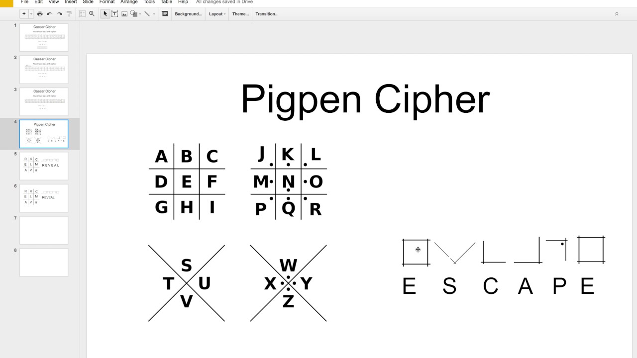Pigpen Cipher