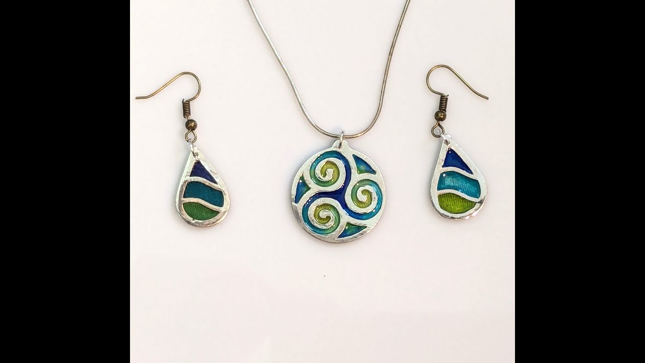 Using Silver Clay to make Champleve Resin Jewelry
