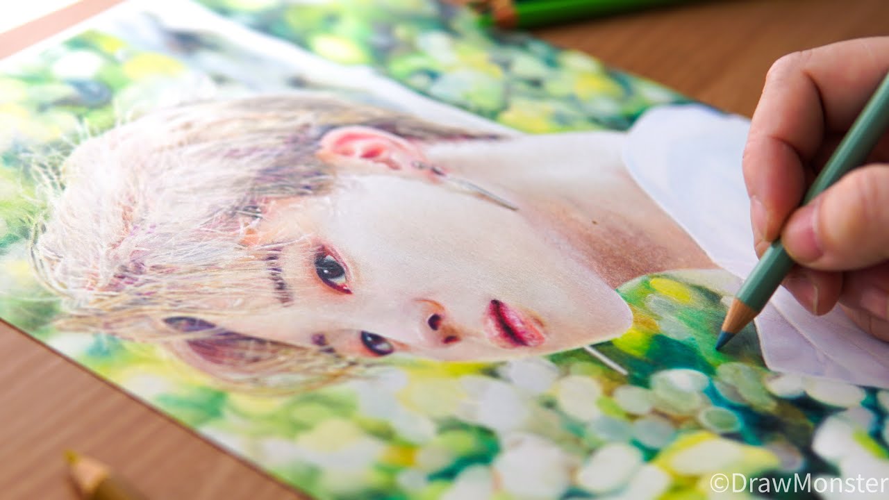 Drawing BTS: JiMin | Time Lapse | Speed Drawing | DrawMonster
