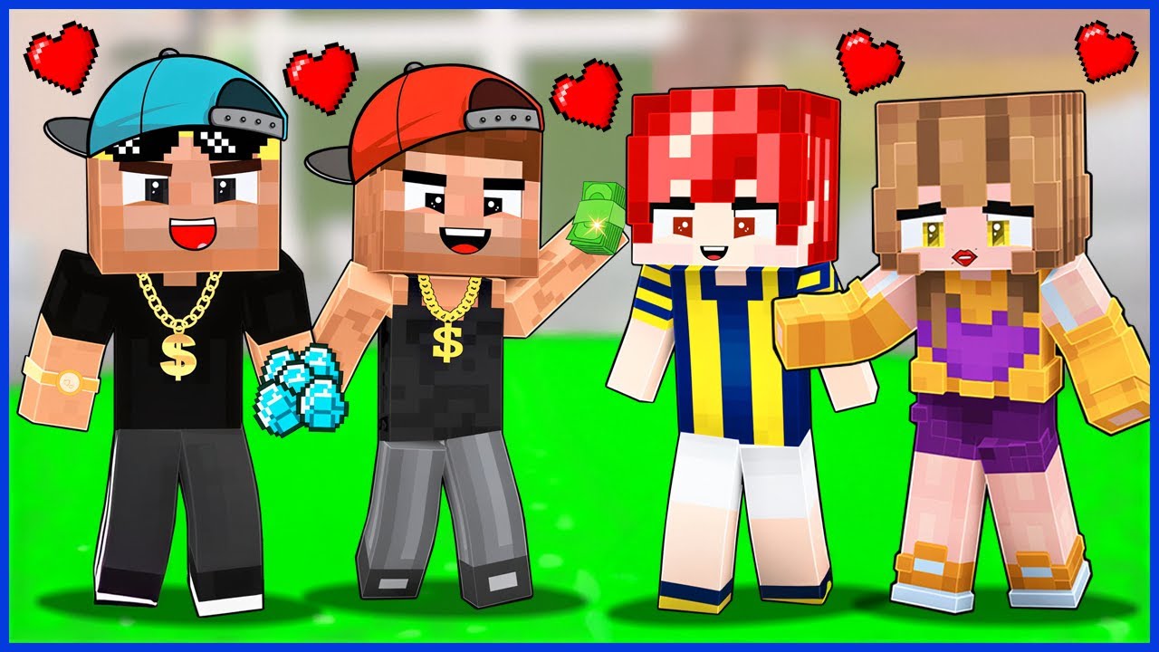 MİLYONER EFEKAN VE ALİ ŞEHİRE YENİ GELEN KIZLARA AŞIK OLDU 😂😍 - Minecaft