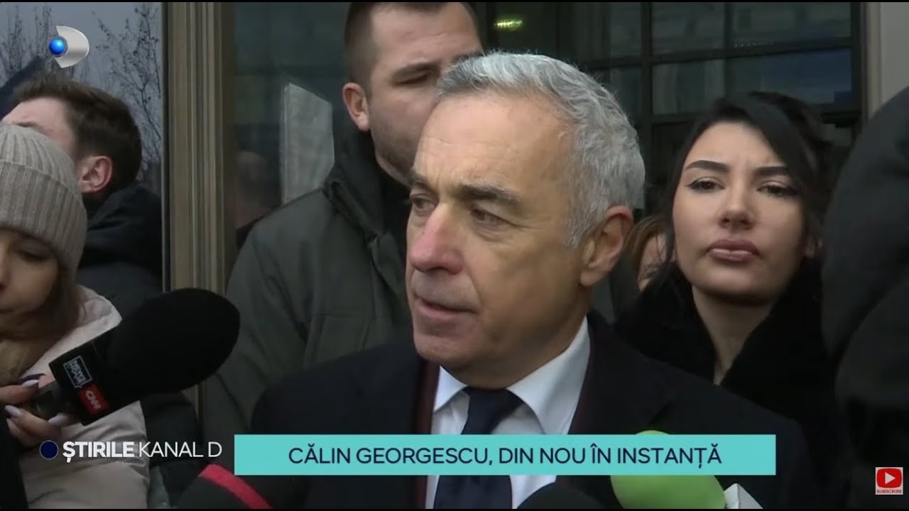 Stirile Kanal D - Calin Georgescu, din nou in instanta | Editie de pranz