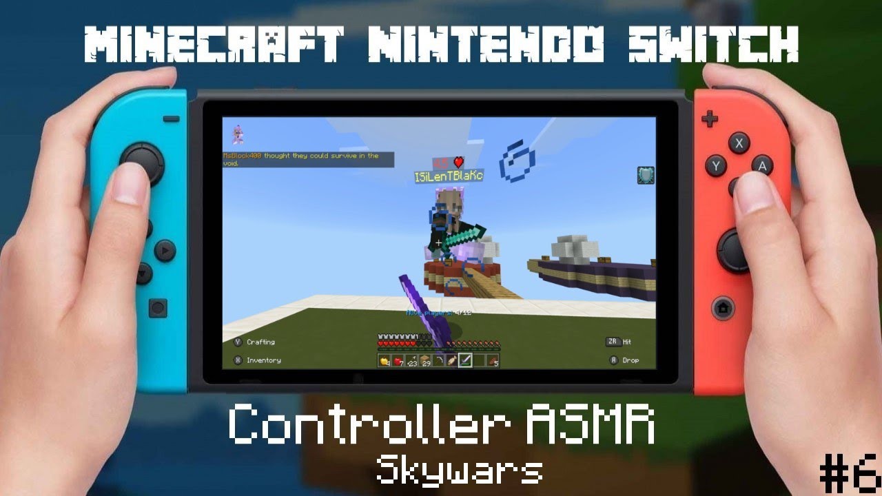 Minecraft Nintendo Switch - Skywars Gameplay ASMR #5