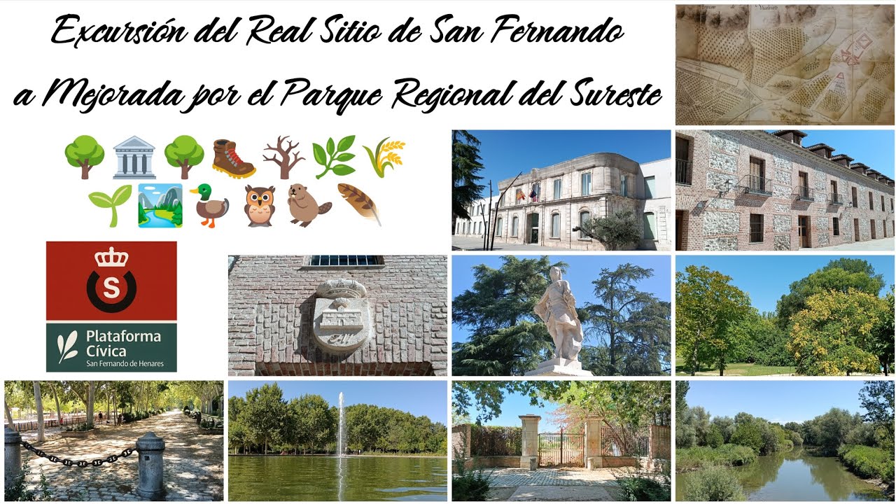 EXCURSIÓN DEL REAL SITIO DE S. FERNANDO A MEJORADA POR EL PARQUE REGIONAL DEL SURESTE 🧢🎒🥾🏞️🌳🏛️🌳🪾🌿🌾🦆🦫