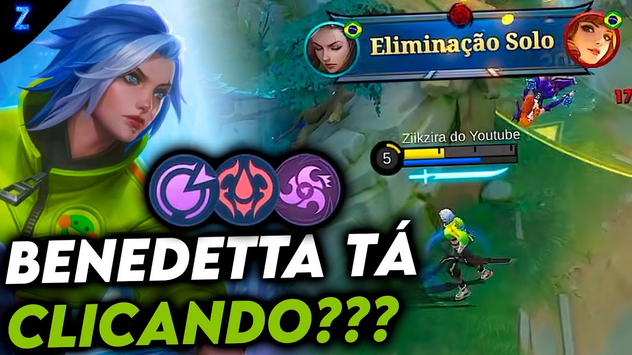 UMA BANEDETTA NA SIDE É SEMPRE UMA OPÇÃO!! - BENEDETTA GAMEPLAY | Mobile Legends