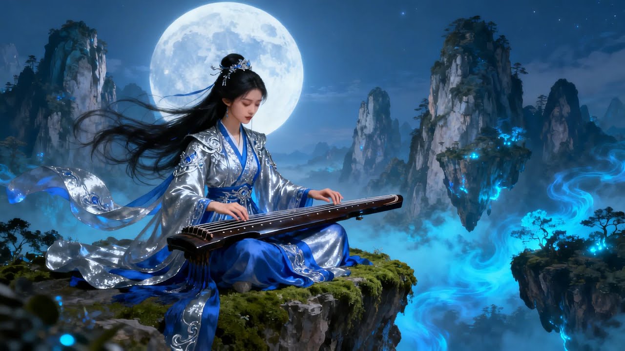 Мелодия сапфирового лунного света, очищающая уставшую душу