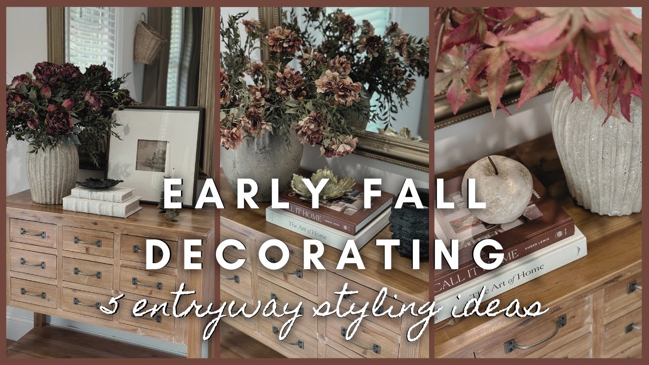 Early Fall Decorating | 5 entryway styling ideas