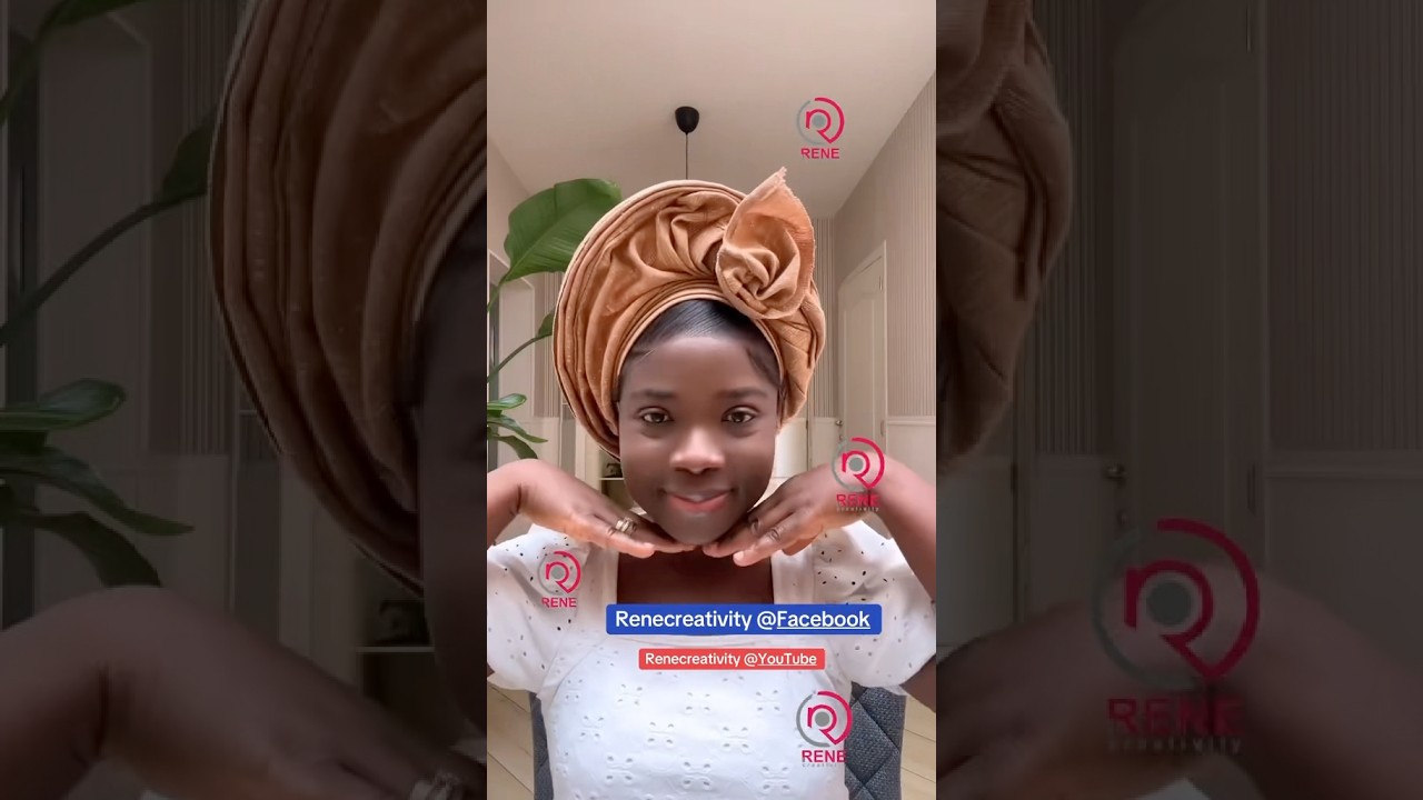QUICK GELE HEADWRAP TUTORIAL #turban #scarf #headwrap #tutorial