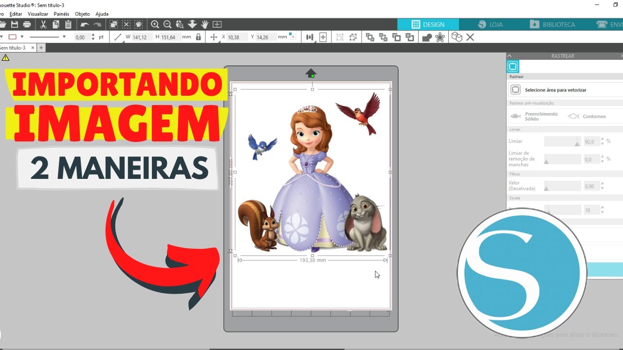 Como Importar Imagem para o Silhouette Studio - Aula Grátis