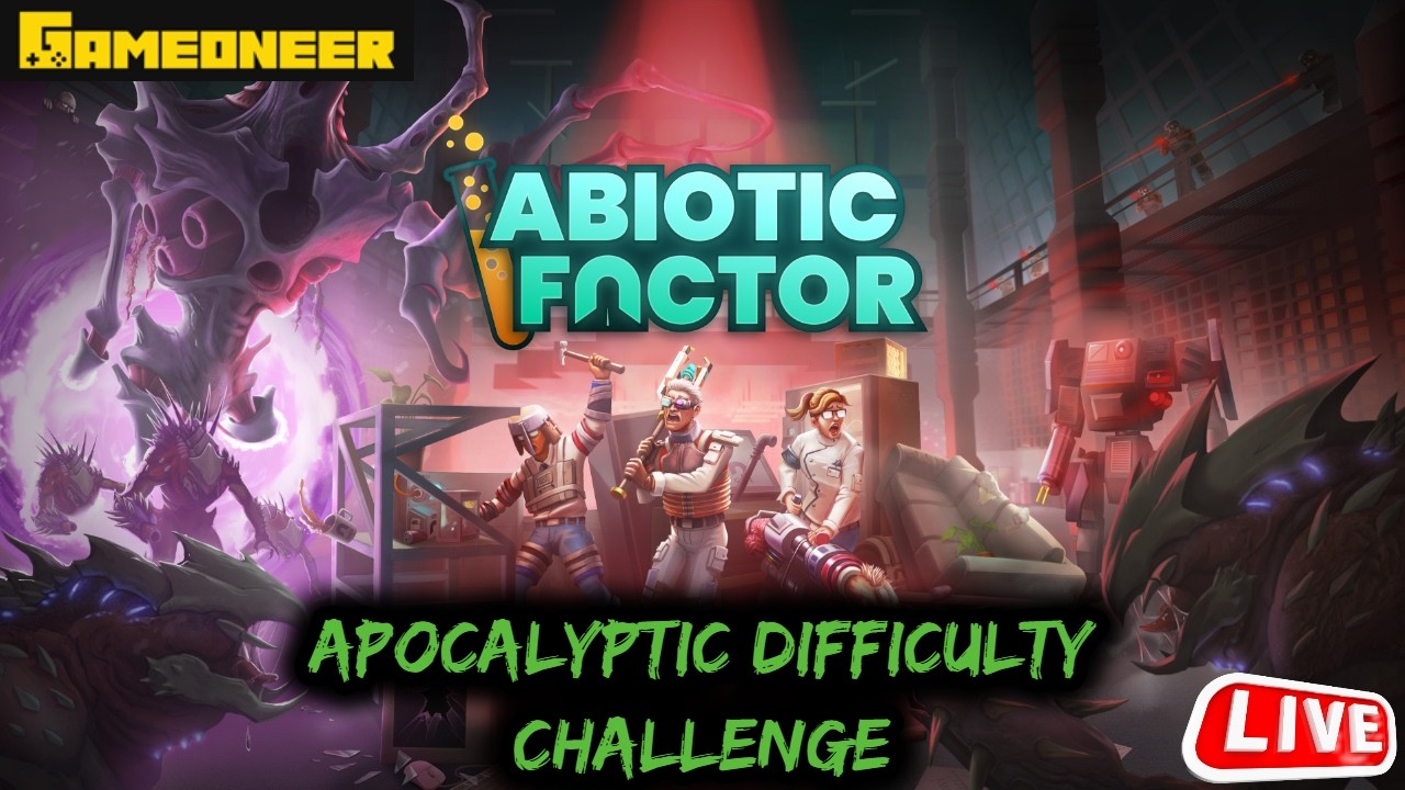 🔴Gameoneer Survival Challenge: Complete Abiotic Factor on Apocalyptic 2x Enemy Damage Difficulty