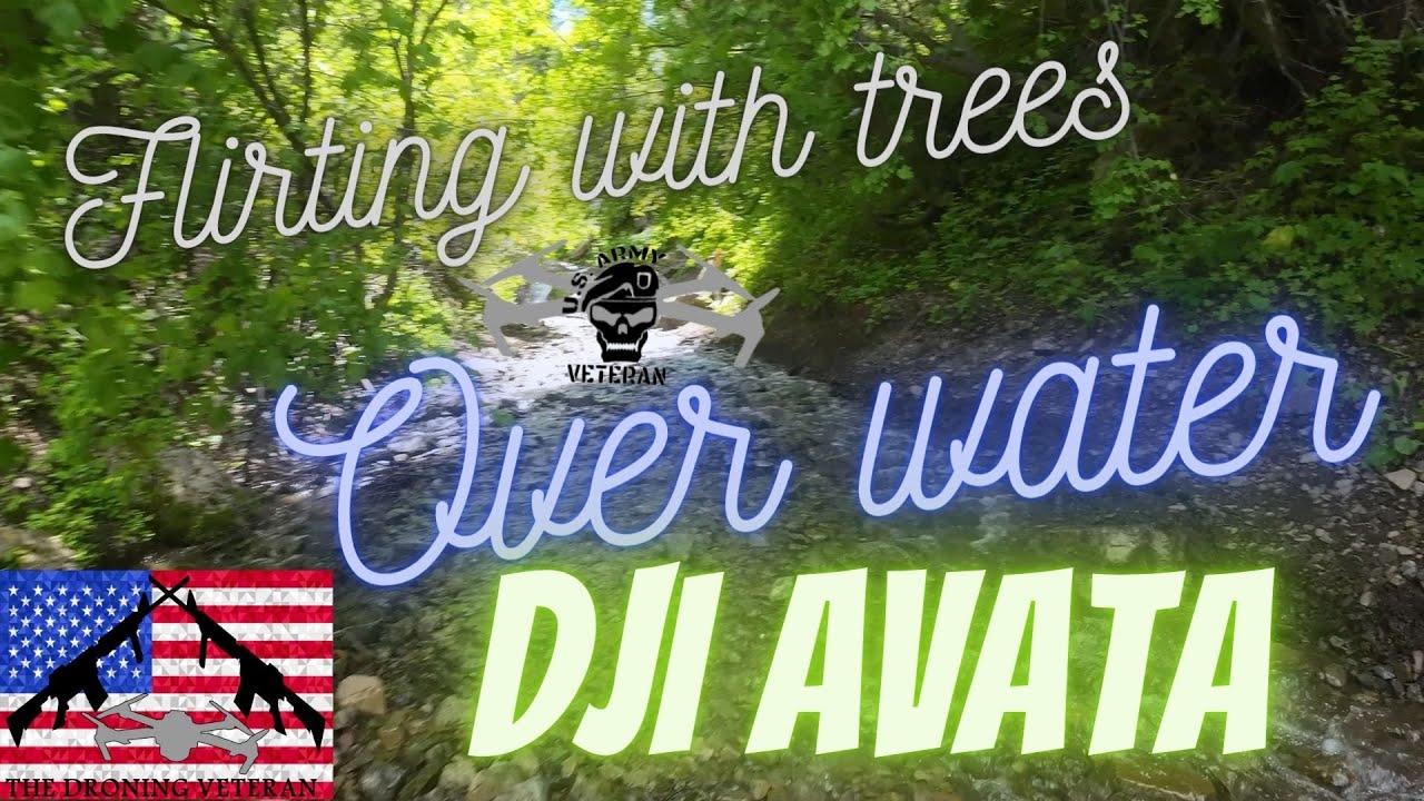 Flirting with trees over water  DJI AVATA