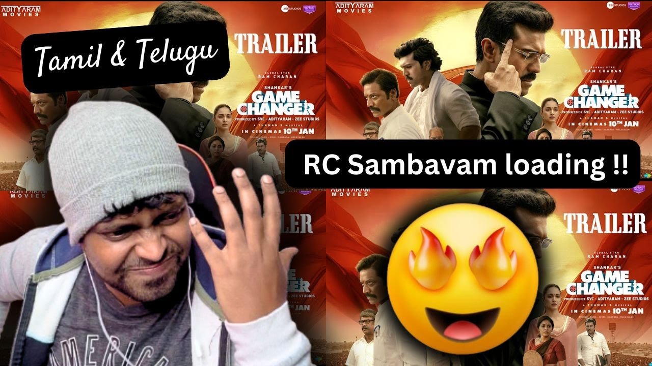 #GameChanger Trailer Reaction | Tamil & Telugu |M.O.U| Mr Earphones #ramcharan #shankar #kiaraadvani