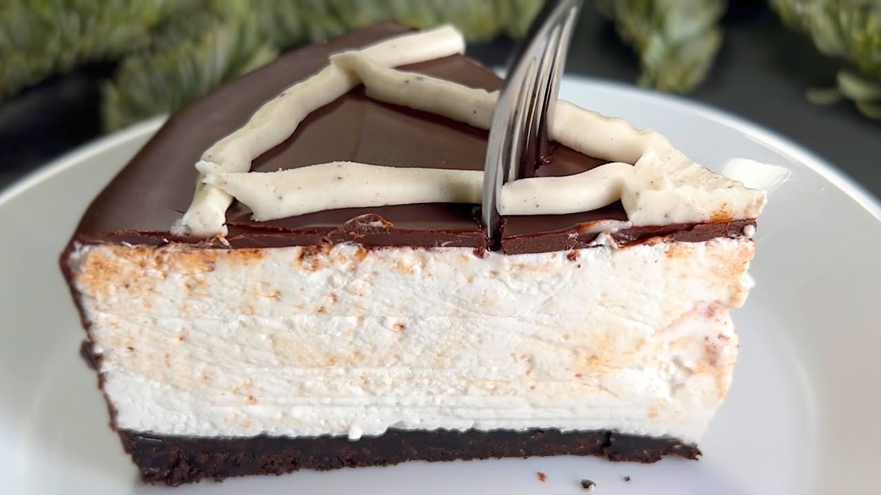 Новогодний десерт за 5 минут, без сливочного сыра, без духовки, без сгущенки, без муки!