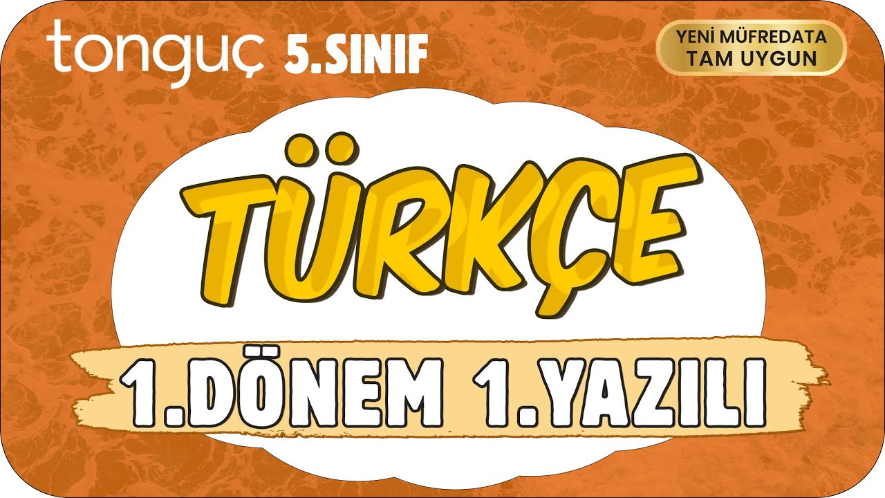 5.Sınıf Türkçe 1.Dönem 1.Yazılıya Hazırlık 📑 #5TURK1D1Y #2026