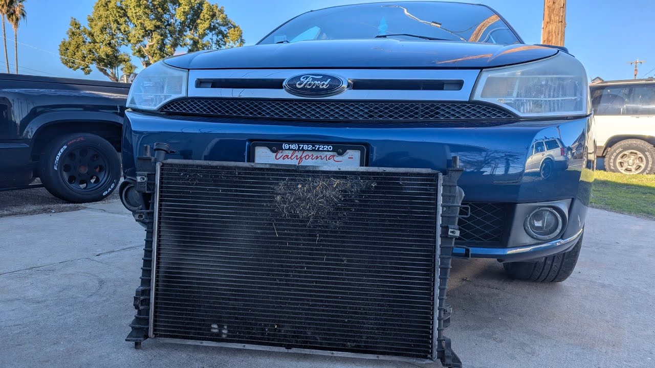 How to change radiator and thermostat on 09 ford focus