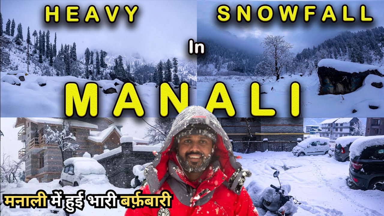 Manali Snowfall Today | Manali in February 2024 | Manali Snowfall Update | Manali Trip | Manali Vlog