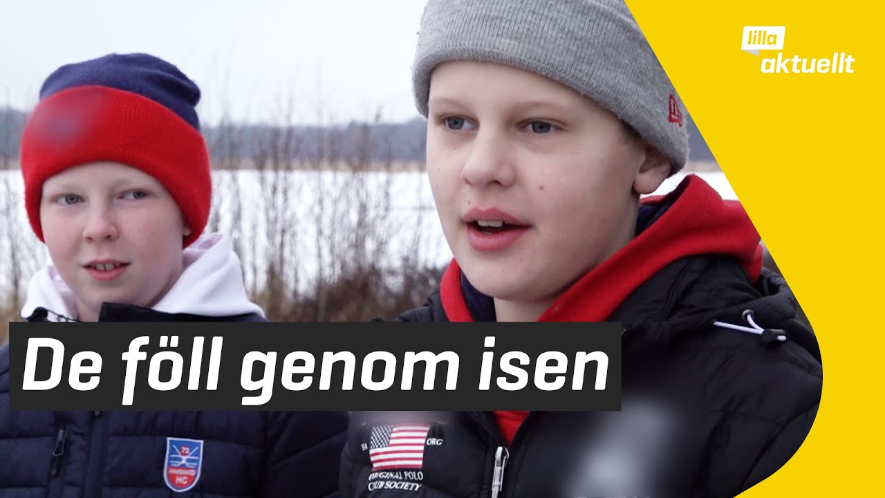 De föll genom isen