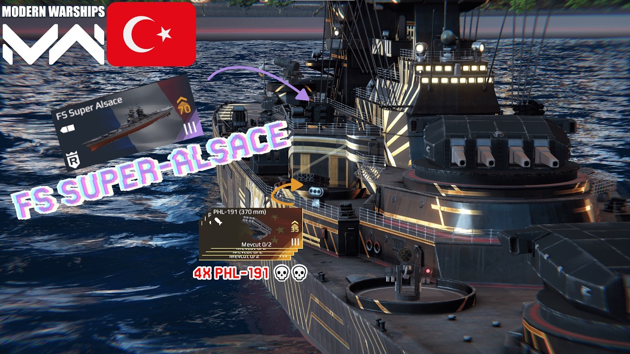 ''ALSACE'' 1 SHOT 1 KILL - Modern Warship