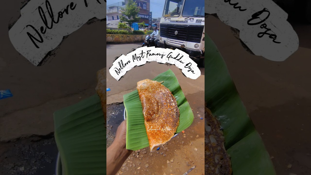 Nellore Famous Guddu Dosa | Colourful Nellore | #eggdosa #neyyikaramdosa #nellore #food #ytshorts