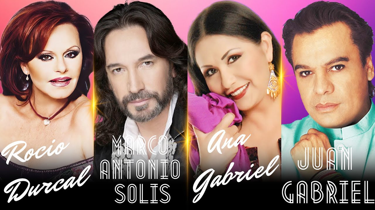 MARCO ANTONIO SOLÍS, ANA GABRIEL, JUAN GABRIEL, ROCÍO DÚRCAL ÉXITOS ROMÁNTICOS BALADAS INOLVIDABLES