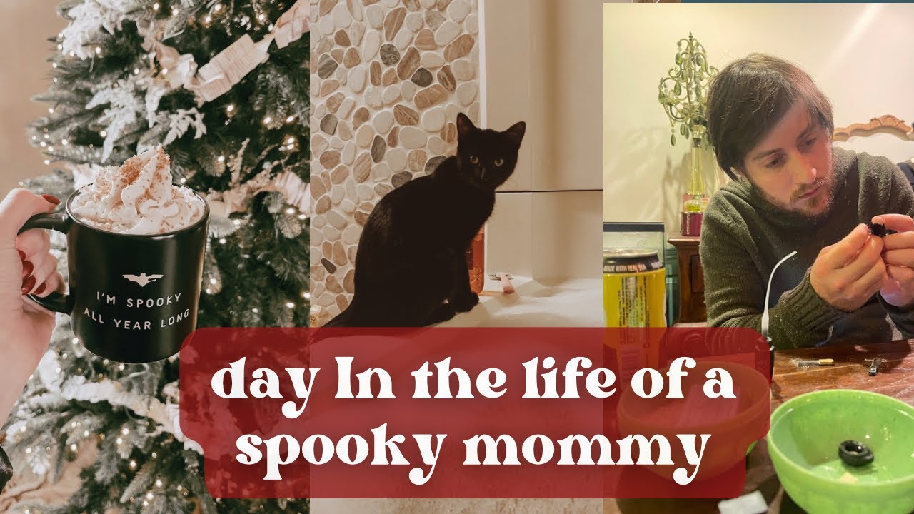 day in the life of a spooky mommy | errands + miniverse  craft night