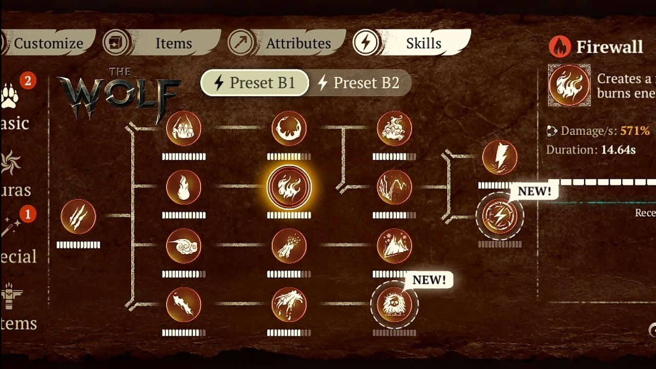 The wolf - New UPDATE || Finally we have new skills❗