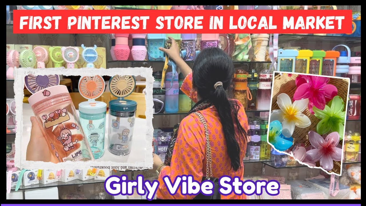 Found First Pinterest Korean Vibe Store | Central Plaza Karachi | Cute & Girly Accessories 🌈🌸☔️