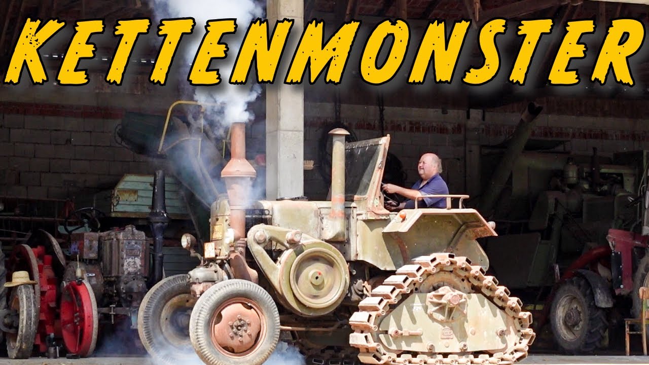 Das Kettenmonster von Lanz Bulldog macht Pflügen