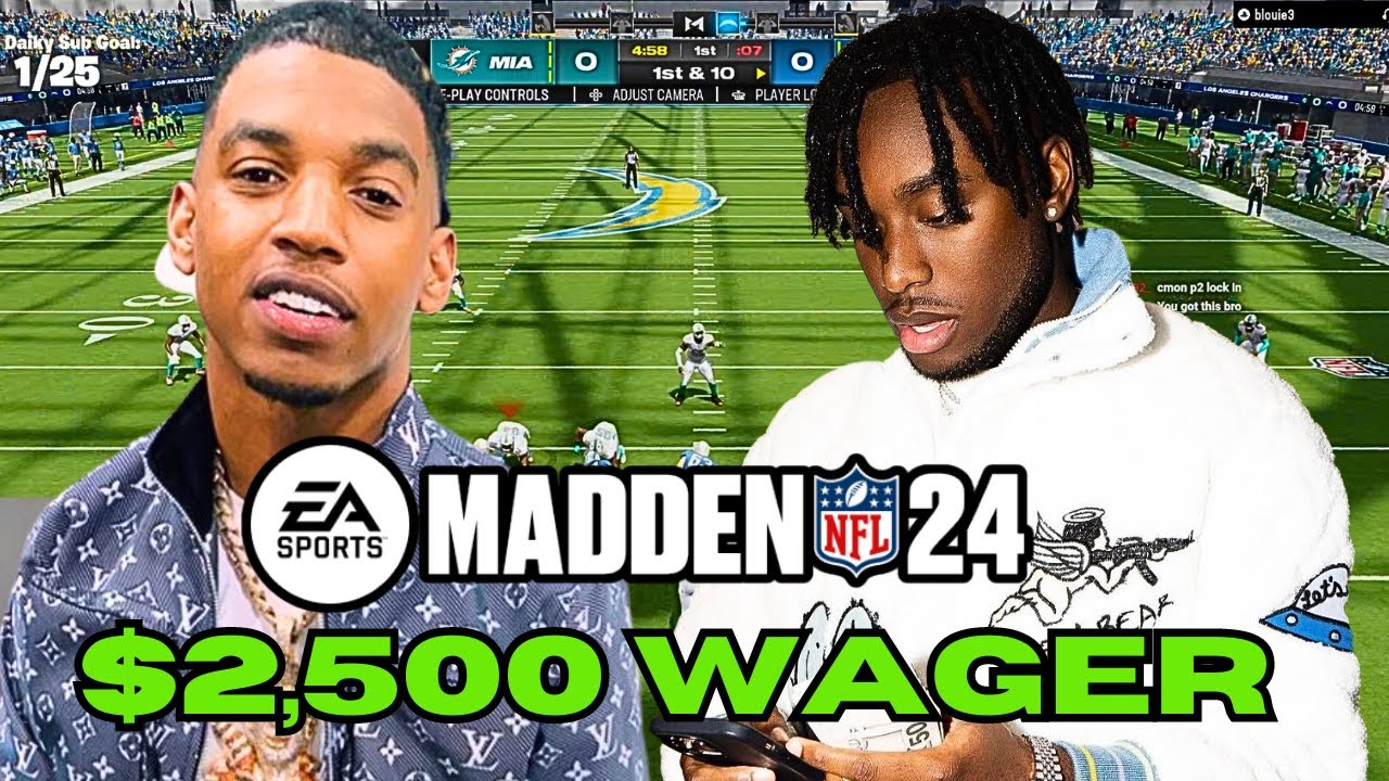 P2istheName vs B LOU $2,500 MADDEN 24 WAGER! (GONE WRONG)