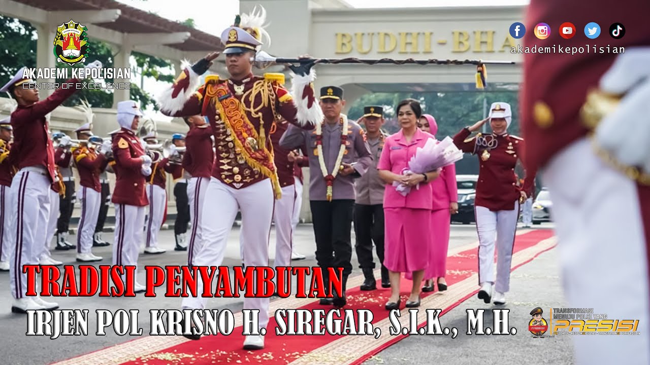 TRADISI PENYAMBUTAN GUBERNUR AKPOL IRJEN POL KRISNO H. SIREGAR, S.I.K., M.H.