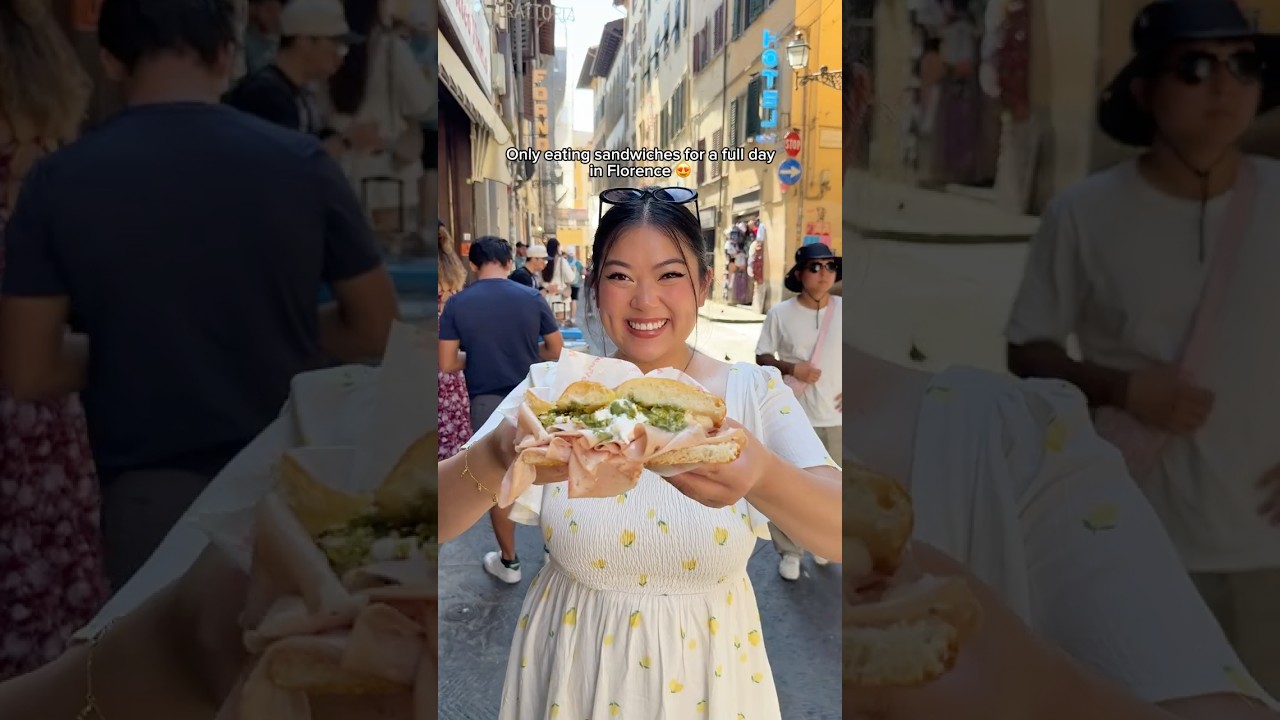 Only eating sandwiches for a full day in Florence! 🥪🇮🇹