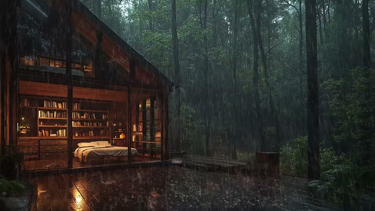 Sleep Deep with Forest Rain Sounds | Stress Relief & Deep Rest