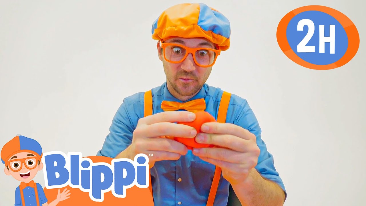 Blippi Plays with Clay - Learn Shapes | Blippi - Kids Playground | Educational Videos for Kids