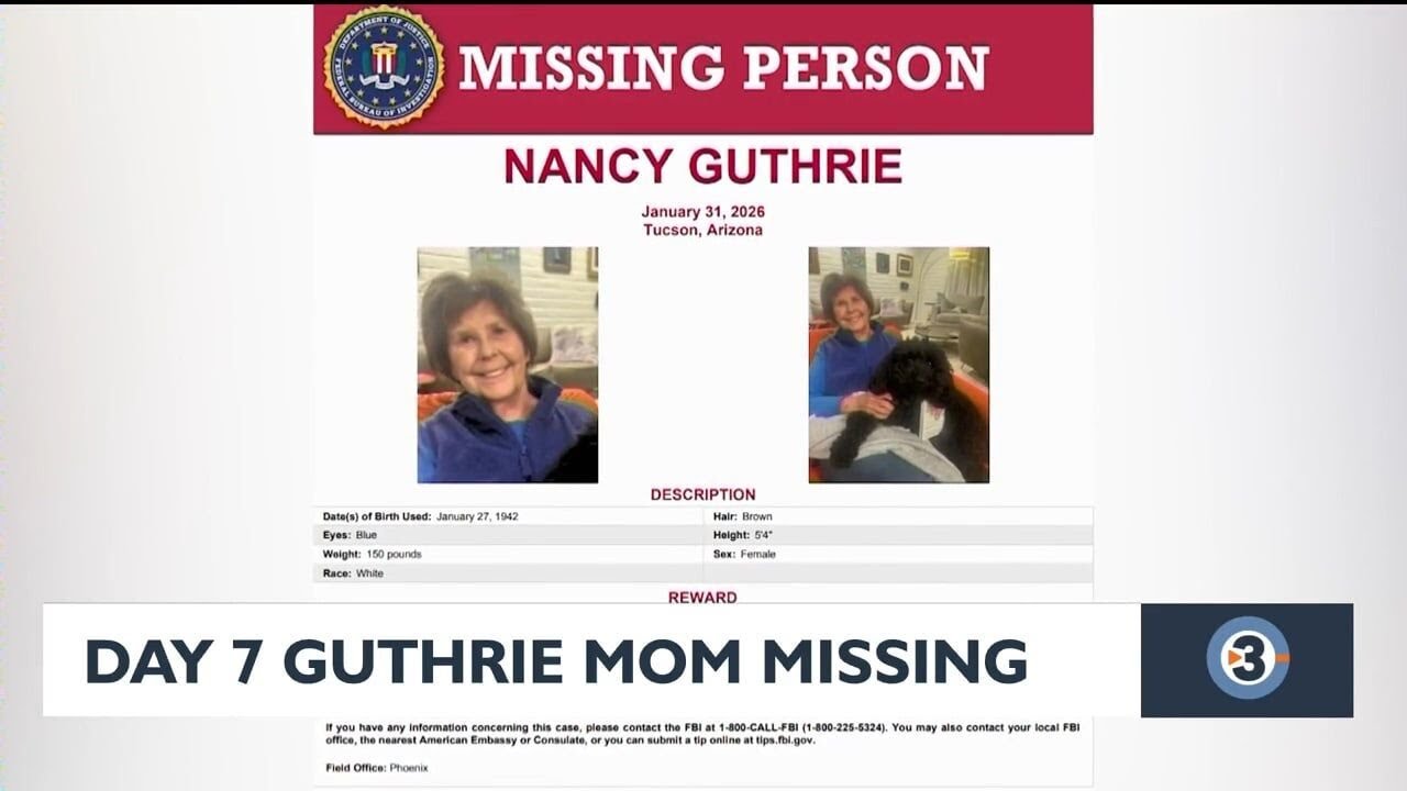 One week since Nancy Guthrie's disappearance