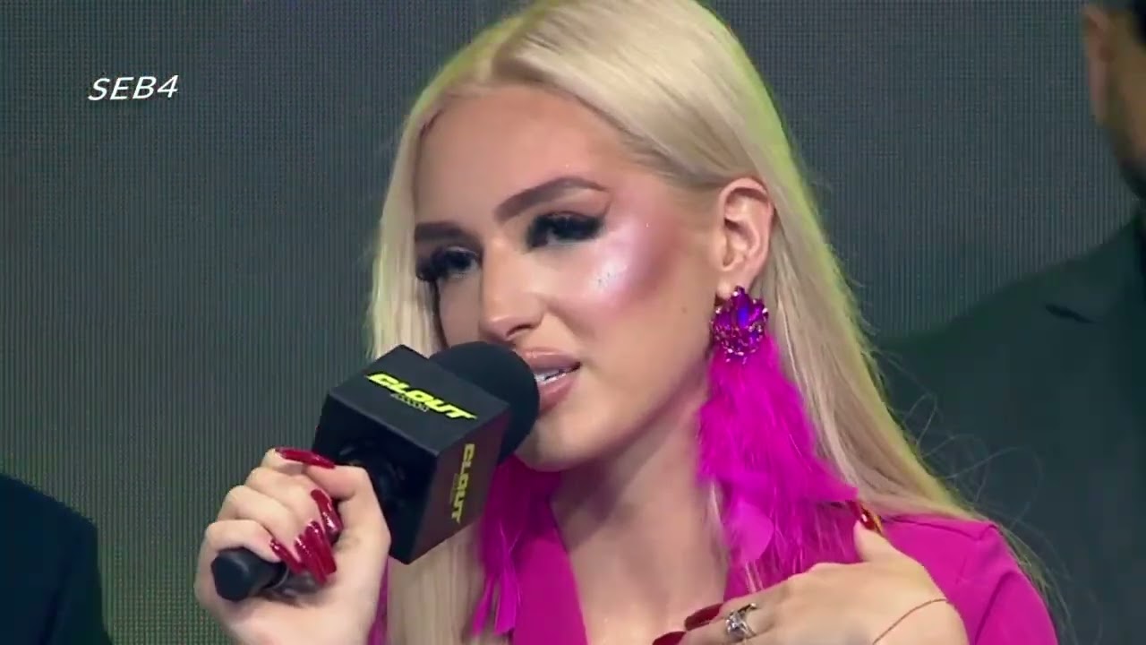 CLOUT MMA 2  II KONFERENCJA - !!! NAJLEPSZE MOMENTY !!! 2/3  ( Laluna kontra prowadząca :)