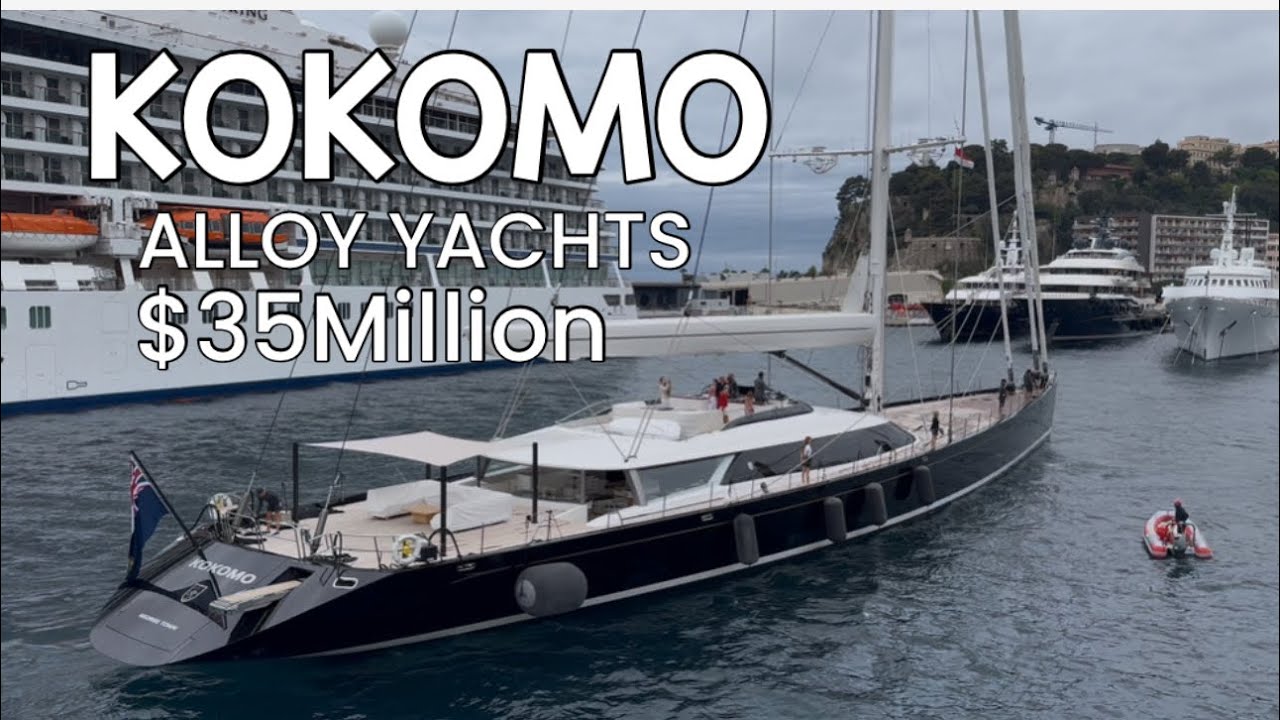 Award Winning $35 Million 58 m. KOKOMO Sailing Yacht  by Alloy Yachts