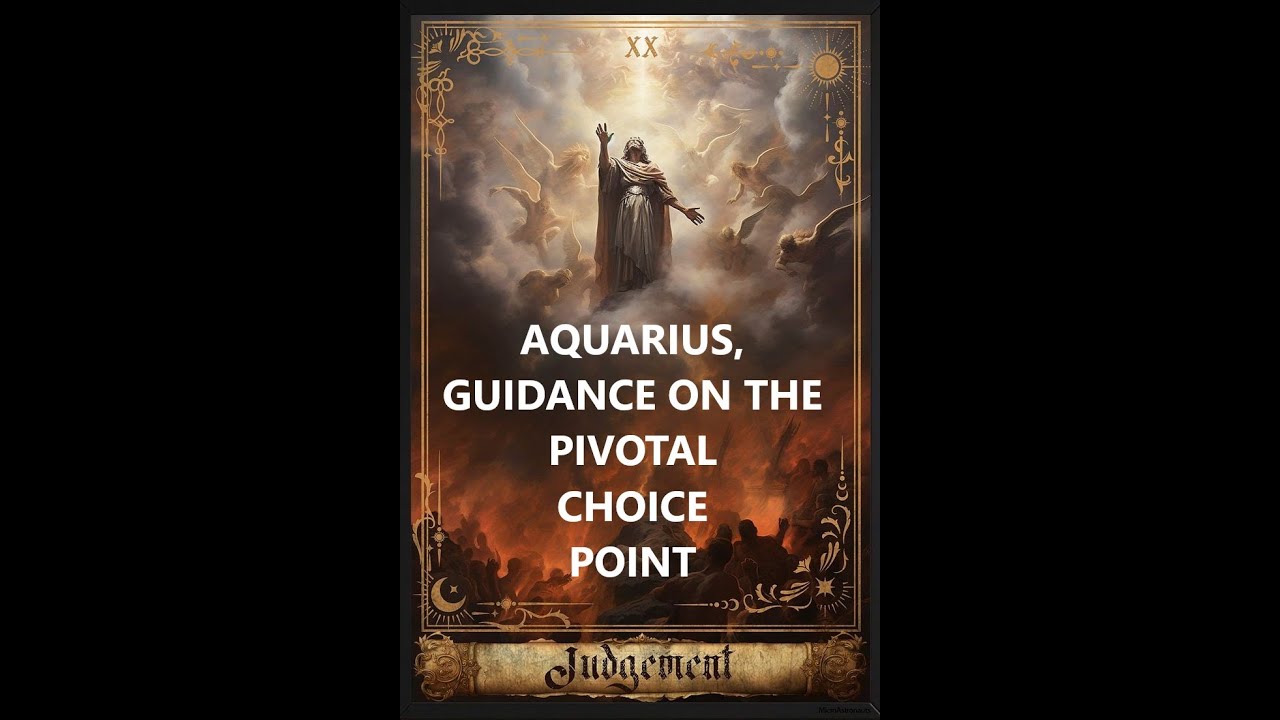 AQUARIUS!  VERY POWERFUL MESSAGE FROM SPIRIT RE: YOUR LIFE PATH & GUIDANCE ON A PIVOTAL CHOICE POINT