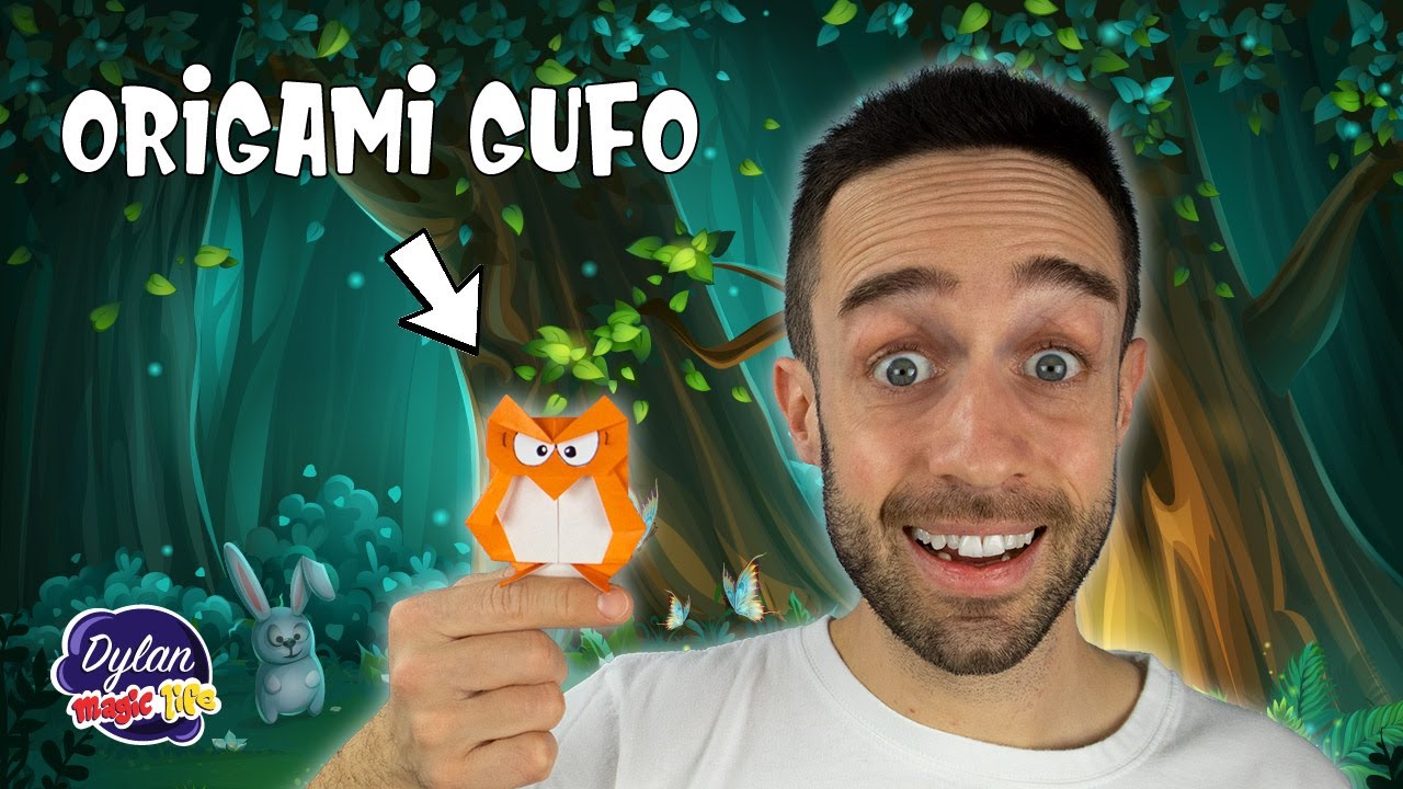 Gufo di origami - Origami facili per bambini - Tutorial ITA