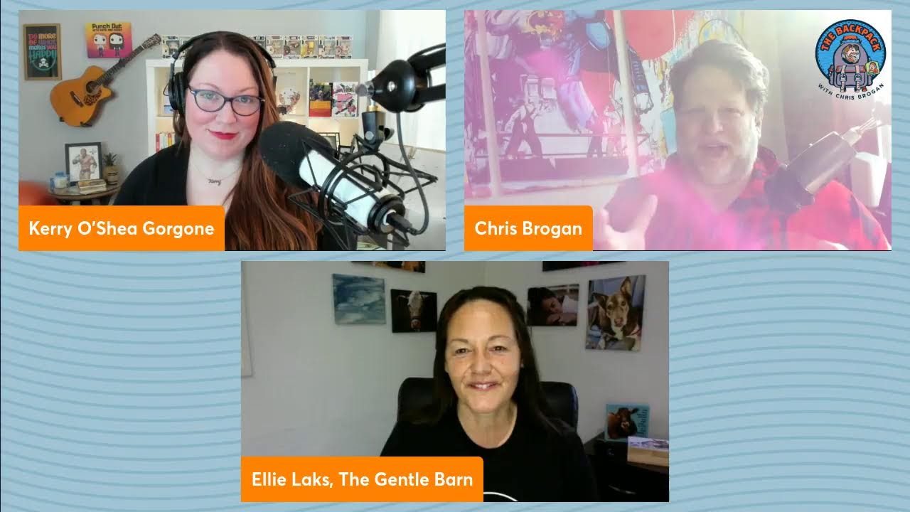 Feeling blue? Try cow-hugging therapy! The Gentle Barn on The Backpack Show