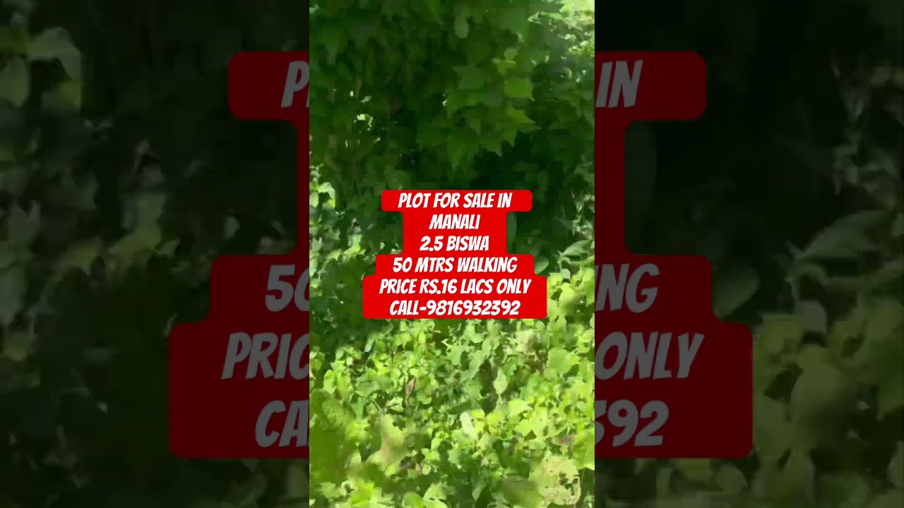 Cheapest plot for sale in Manali@16 Lacs #plotforsale #manali #property #landforsale #kullumanali