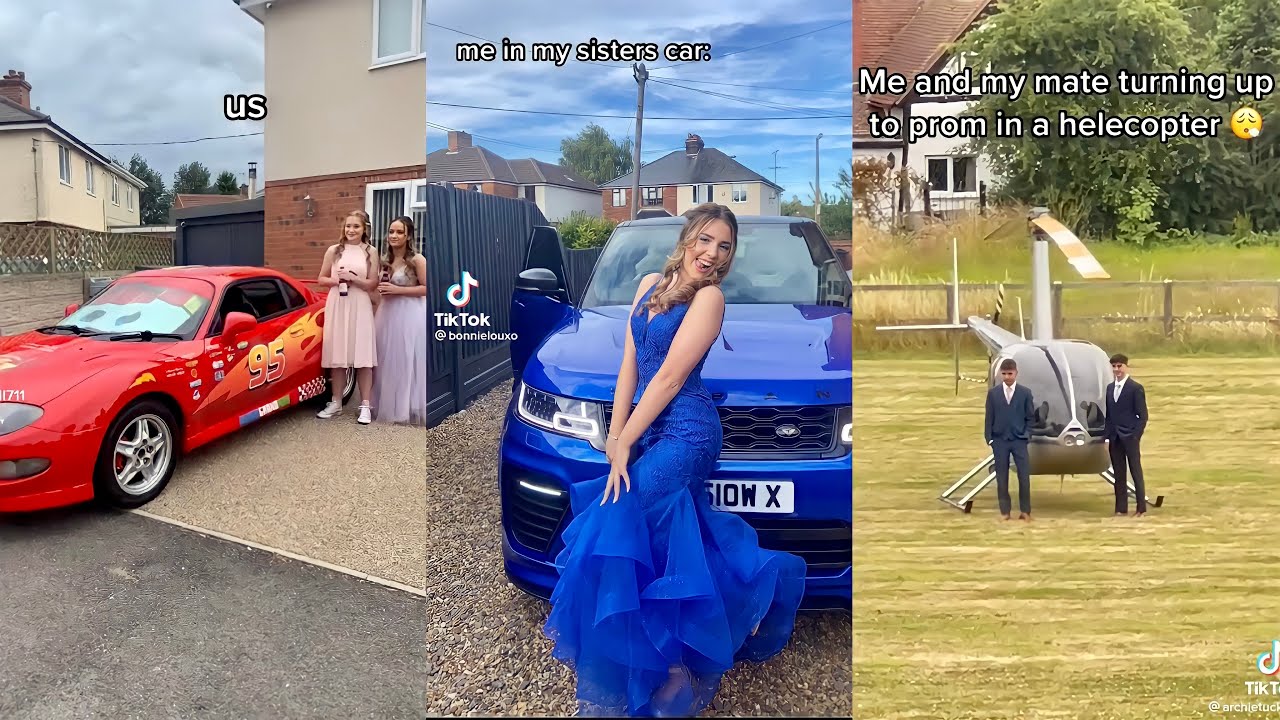 Arriving Prom in Fancy Cars 😮‍💨🚘✨