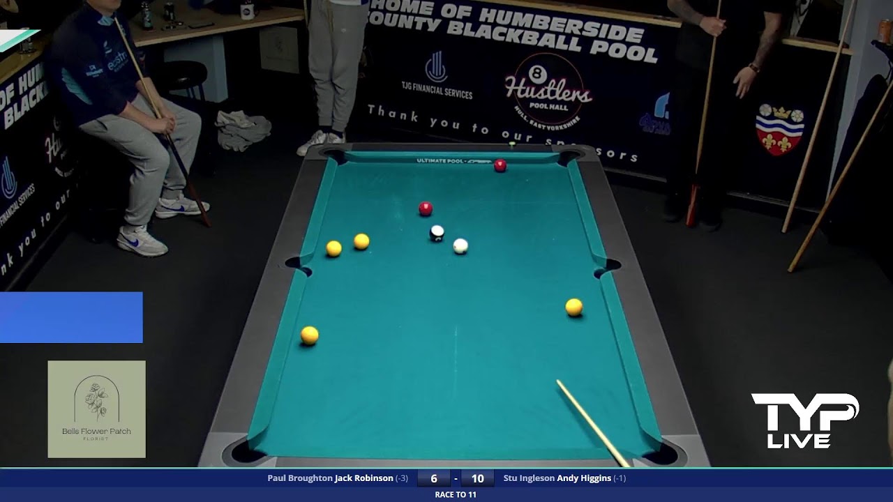 Stu Ingleson & Andy Higgins V Paul Broughton & Jack Robinson | Handicapped Doubles | Arena Table 1