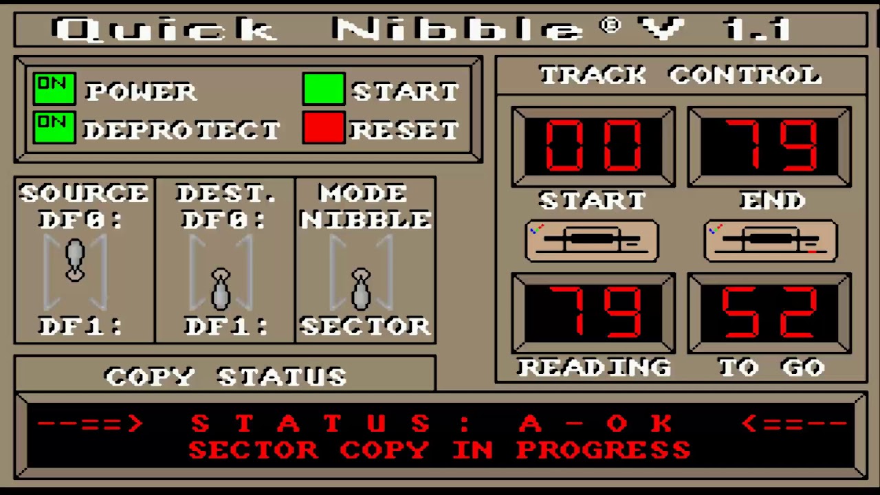 AMIGA QUICK NIBBLE COPIER SAMPLE INTRO SONG COPPER Dave Devenport Benjamin Fuller COPY ROBERTO BRUNO