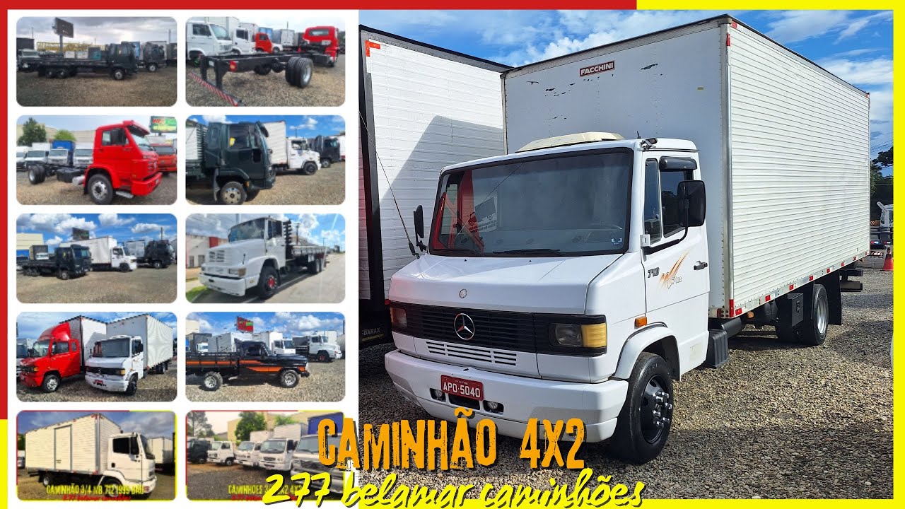 Caminhões 3/4 muck 6x2 Trucado Saider Baú Carroceria
